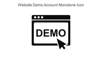 Website Demo Account Monotone Icon In Powerpoint Pptx Png And Editable Eps Format