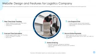 Website Design And Features For Logistics Company