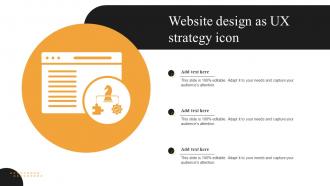 Website Design As UX Strategy Icon