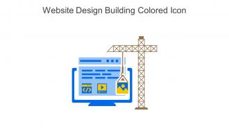 Website Design Building Colored Icon In Powerpoint Pptx Png And Editable Eps Format
