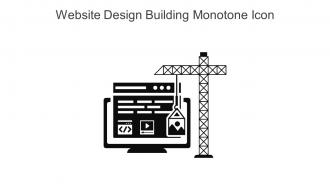 Website Design Building Monotone Icon In Powerpoint Pptx Png And Editable Eps Format