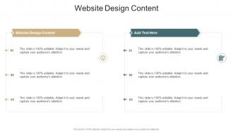 Website Design Content In Powerpoint And Google Slides Cpb