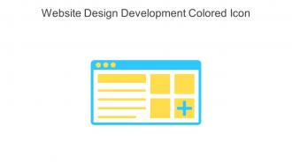 Website Design Development Colored Icon In Powerpoint Pptx Png And Editable Eps Format