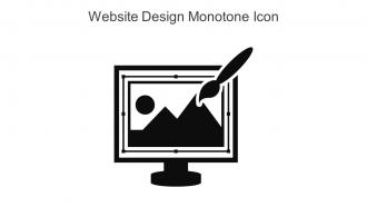 Website Design Monotone Icon In Powerpoint Pptx Png And Editable Eps Format