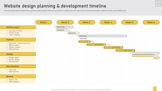 Website Design Planning And Development Timeline
