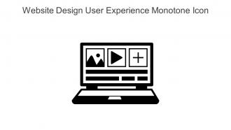 Website Design User Experience Monotone Icon In Powerpoint Pptx Png And Editable Eps Format