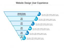 Website design user experience ppt powerpoint presentation file styles cpb
