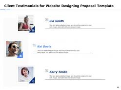 Website designing proposal template powerpoint presentation slides