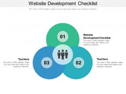 Website development checklist ppt powerpoint presentation summary visuals
