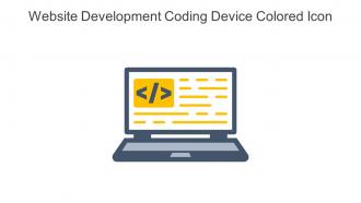 Website Development Coding Device Colored Icon In Powerpoint Pptx Png And Editable Eps Format