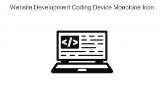 Website Development Coding Device Monotone Icon In Powerpoint Pptx Png And Editable Eps Format