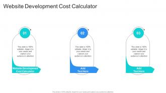 Website Development Cost Calculator In Powerpoint And Google Slides Cpb