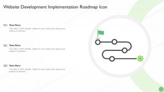Website Development Implementation Roadmap Icon