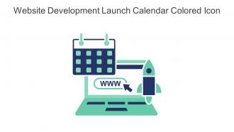 Website Development Launch Calendar Colored Icon In Powerpoint Pptx Png And Editable Eps Format