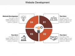 Website development ppt powerpoint presentation inspiration deck cpb