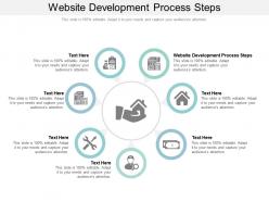 Website development process steps ppt powerpoint presentation portfolio example introduction