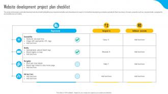 Website Development Project Plan Checklist