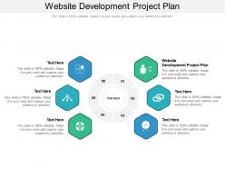 Website development project plan ppt powerpoint presentation diagram templates