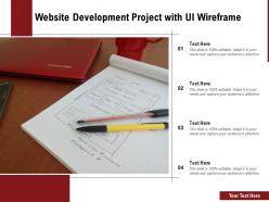 Website Development Project With UI Wireframe