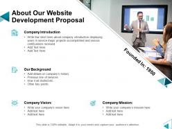 Website development proposal powerpoint presentation slides