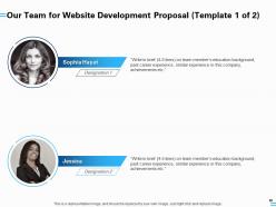 Website development proposal template powerpoint presentation slides
