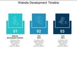 Website development timeline ppt powerpoint presentation icon cpb