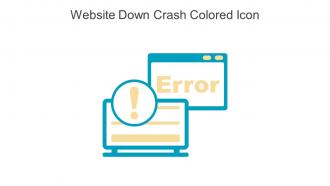 Website Down Crash Colored Icon In Powerpoint Pptx Png And Editable Eps Format