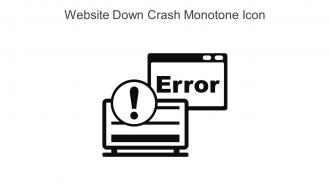 Website Down Crash Monotone Icon In Powerpoint Pptx Png And Editable Eps Format
