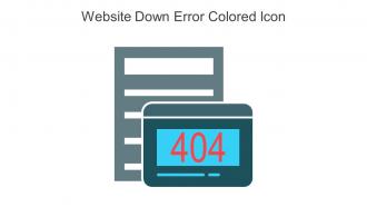 Website Down Error Colored Icon In Powerpoint Pptx Png And Editable Eps Format