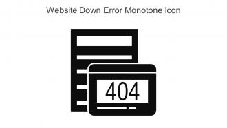 Website Down Error Monotone Icon In Powerpoint Pptx Png And Editable Eps Format