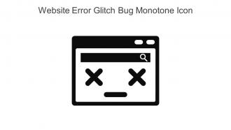 Website Error Glitch Bug Monotone Icon In Powerpoint Pptx Png And Editable Eps Format