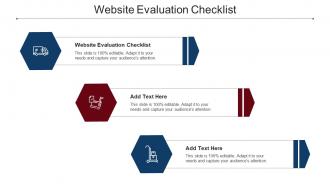 Website Evaluation Checklist Ppt Powerpoint Presentation Outline Graphics Cpb