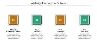 Website evaluation criteria ppt powerpoint presentation outline good cpb