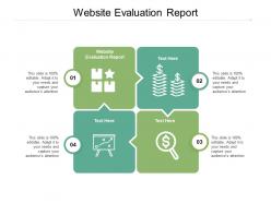 Website evaluation report ppt powerpoint presentation designs download cpb