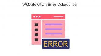 Website Glitch Error Colored Icon In Powerpoint Pptx Png And Editable Eps Format