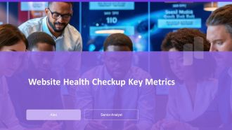 Website Health Checkup Key Metrics PPT Graphics AT