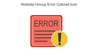 Website Hiccup Error Colored Icon In Powerpoint Pptx Png And Editable Eps Format