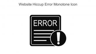 Website Hiccup Error Monotone Icon In Powerpoint Pptx Png And Editable Eps Format