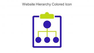 Website Hierarchy Colored Icon In Powerpoint Pptx Png And Editable Eps Format
