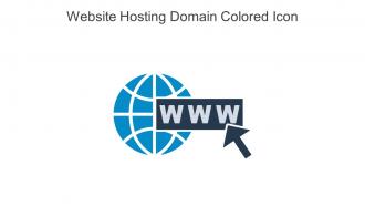 Website Hosting Domain Colored Icon In Powerpoint Pptx Png And Editable Eps Format