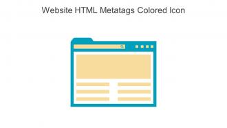 Website HTML Metatags Colored Icon In Powerpoint Pptx Png And Editable Eps Format