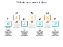 Website improvement ideas ppt powerpoint presentation summary outfit cpb