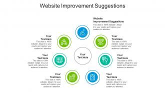 Website improvement suggestions ppt powerpoint presentation ideas outfit cpb