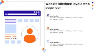 Website Interface Layout Web Page Icon