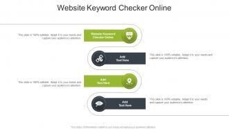 Website Keyword Checker Online In Powerpoint And Google Slides Cpb