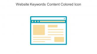 Website Keywords Content Colored Icon In Powerpoint Pptx Png And Editable Eps Format