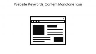 Website Keywords Content Monotone Icon In Powerpoint Pptx Png And Editable Eps Format