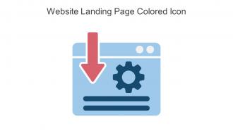 Website Landing Page Colored Icon In Powerpoint Pptx Png And Editable Eps Format