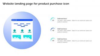 Website Landing Page For Product Purchase Icon