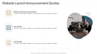 Website Launch Announcement Quotes In Powerpoint And Google Slides Cpb